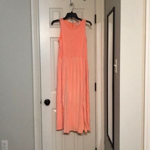 GB girls extra large coral sleeveless dress.